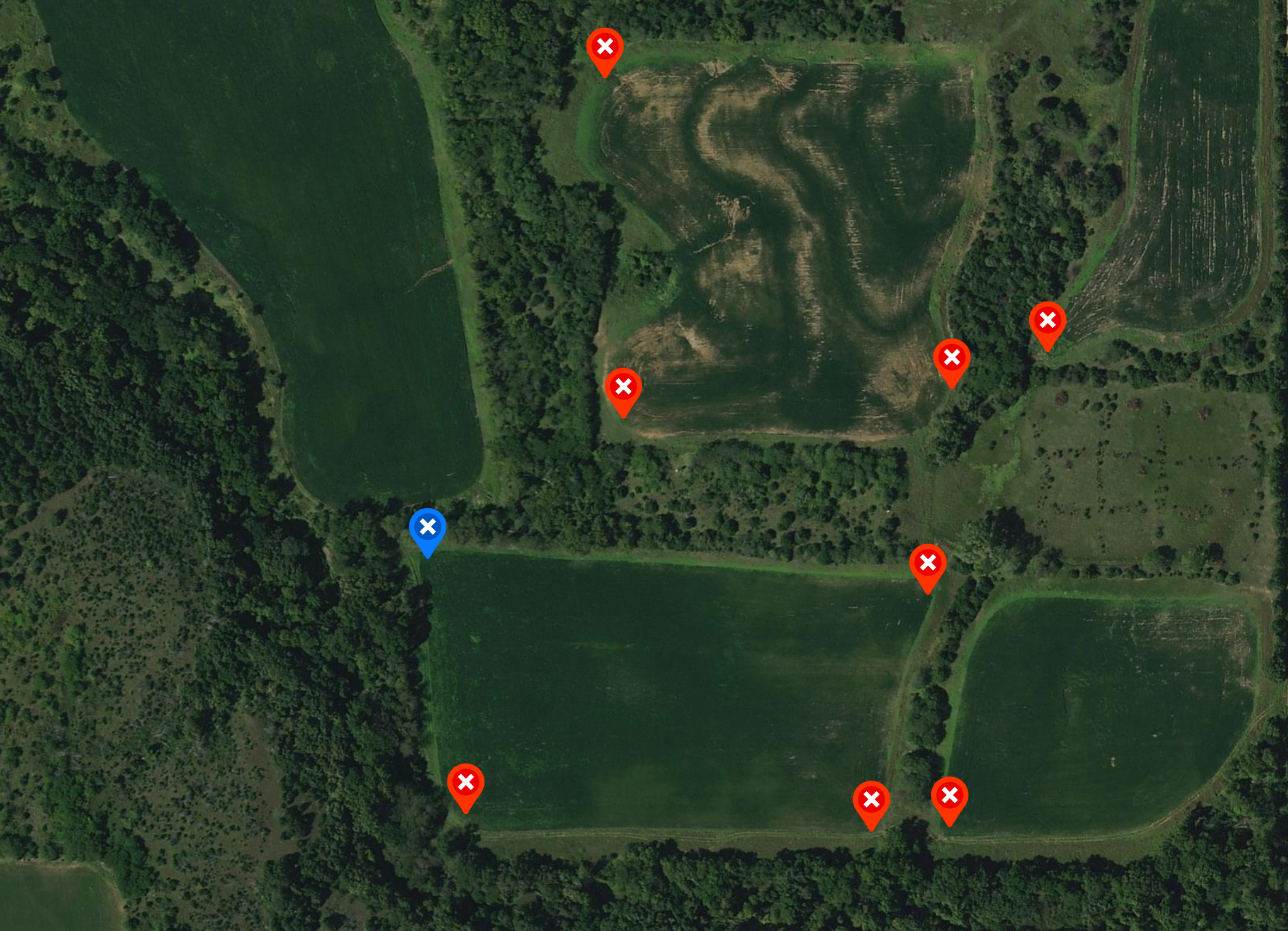 inside field edge treestand location
